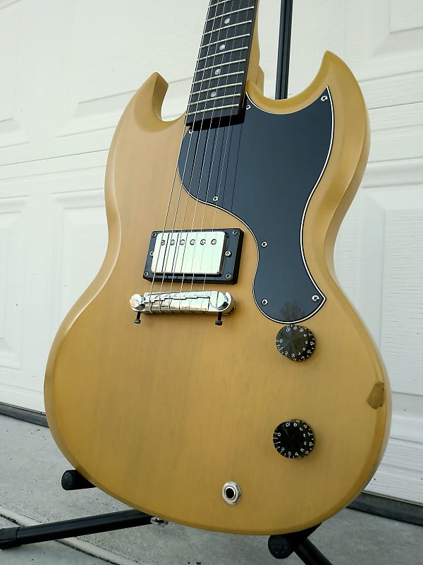 Epiphone SG Junior Custom Shop TV Yellow | Reverb