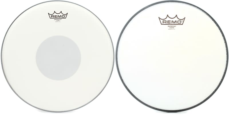 Remo Emperor X Coated Drumhead - 14 inch - with Black Dot  Bundle with Remo Emperor Coated Drumhead - 10 inch image 1