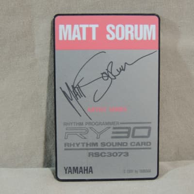 Yamaha RY30/RM50 Sound Card RSC3073 "Matt Sorum" [Three Wave Music] image 2