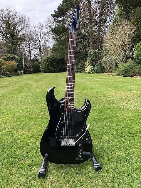 Casio MG-510 1988 Black - Rare and Collectable Midi Guitar, with Yamaha MEP4 image 1