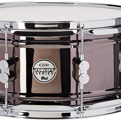 Pacific by DW 6.5" x 13" Black Nickel Over Steel Snare image 1