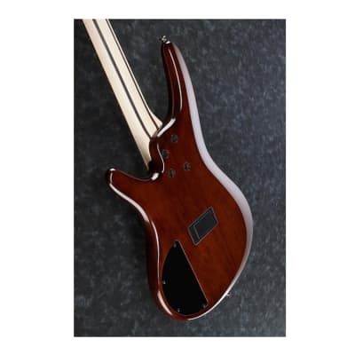 Ibanez SR Standard 4-String Fretless Electric Bass (Brown Burst) image 5