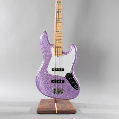 2017 Fender Limited Edition Adam Clayton Jazz Bass Purple Sparkle image 3