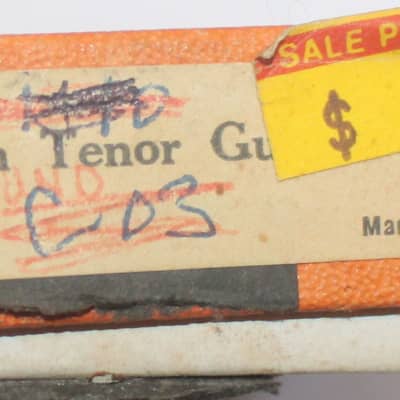 Vintage 1950's Gibson Mona-Steel Strings 1 box 9 Strings C or 4th Wound Orange Kalamazoo Case Candy image 5