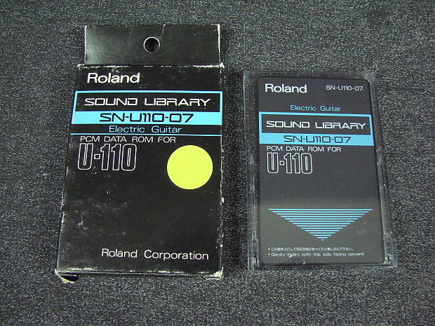 Roland Sound Library SN-U110-07 Electric Guitar Sound Card For U-110 Synth MIJ image 1