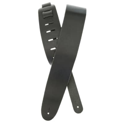 Planet Waves Classic Black Leather Guitar Strap 25BL00 image 1