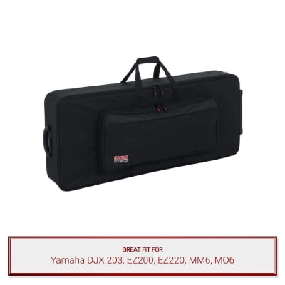 Gator Cases Keyboard Case fits Yamaha DJX 203, EZ200, EZ220, MM6, MO6