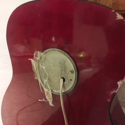 Vintage CHECKMATE Guitar with Electric Clock Insert image 9