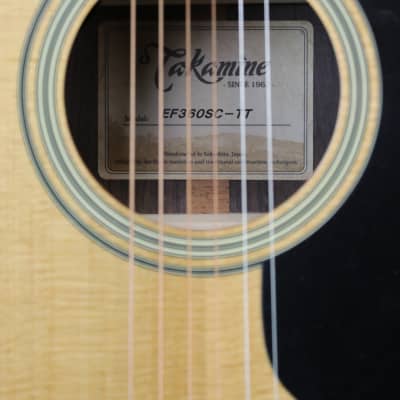 Takamine EF360SC TT Thermal Top Dreadnought Acoustic/Electric Guitar w/Hardshell Case image 9