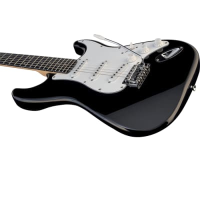 Guitare Electrique Gaucher EKO S300BLK-LH - Starter S300 - Type S - Black