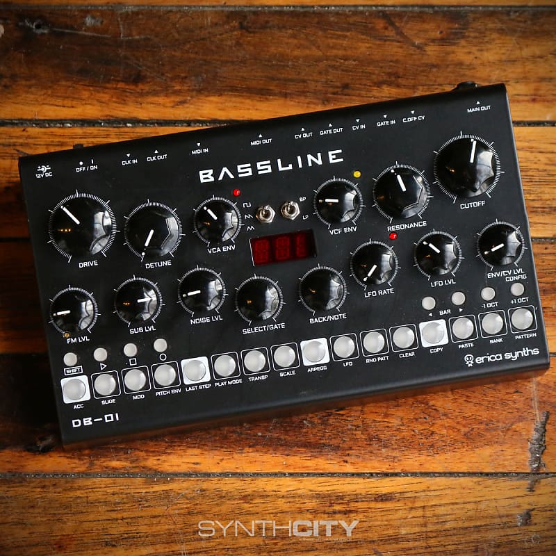 Erica Synths Bassline DB-01 Desktop Analog Synthesizer Module | Reverb