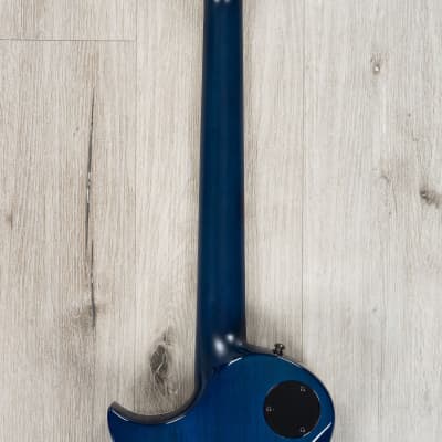 ESP E-II Eclipse Guitar, EMG 57TW / 66TW Pickups, Buckeye Burl Blue Natural Fade image 5