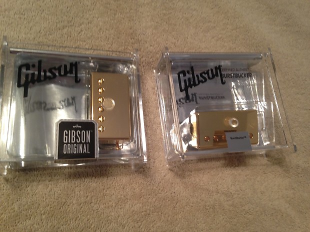 Gibson Burstbucker 2 & 3 Pickup Set Gold Covers