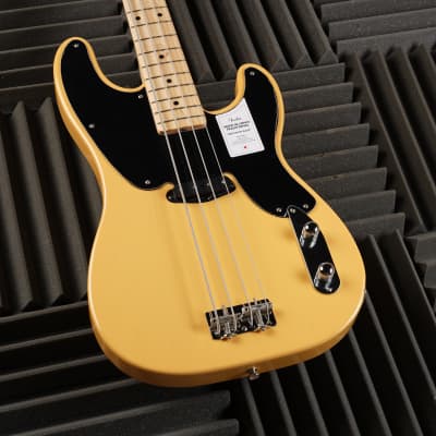 Fender MIJ Traditional '50s Precision Bass 2022 - Butterscotch Blonde image 3