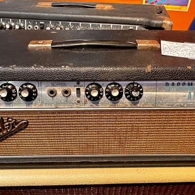 Fender Bassman "Drip Edge" 2-Channel 50-Watt Guitar Amp Head 1968 - 1969 - Silverface image 1