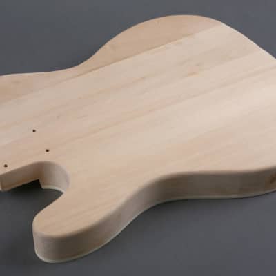 Unbranded Tele Thinline Style Semi Hollow Body Electric Guitar DIY Kit Natural Unfinished image 6