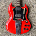 Gibson SG Standard "Large Guard" with Maestro Vibrola 1969 - 1970 Refin Cardinal Red