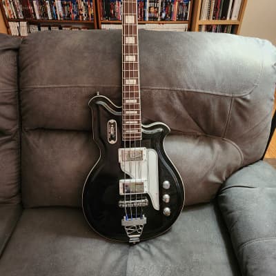 Eastwood Airline Map Bass with Pau Ferro Fretboard 2019 - Black for sale