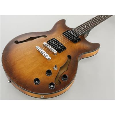 Ibanez Artcore Series AM73B Hollow Body Electric Guitar, Rosewood Fretboard, Tobacco Flat image 3