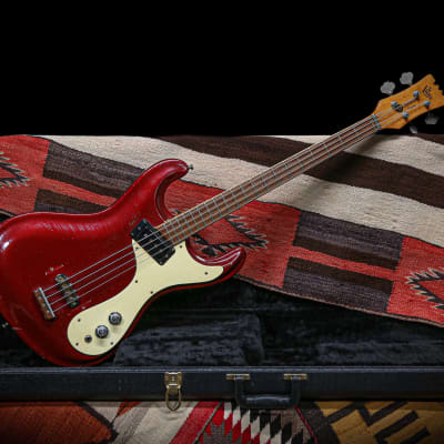 1965 Mosrite Ventures Bass "Candy Apple Red" image 1