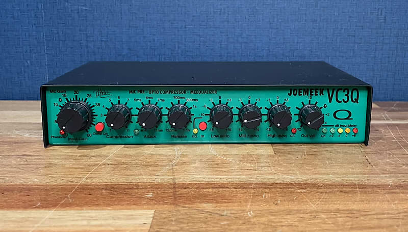 Mint] Joemeek VC3Q Pro Channel Mic Pre / Compressor / EQ - Green