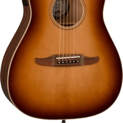 Fender Malibu Classic Electro-Acoustic Guitar, Aged Cognac Burst image 4