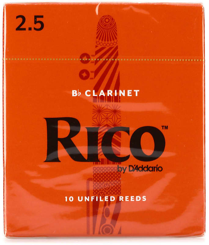 D'Addario RCA1025 Rico Bb Clarinet Reed - 2.5 (10-pack) image 1