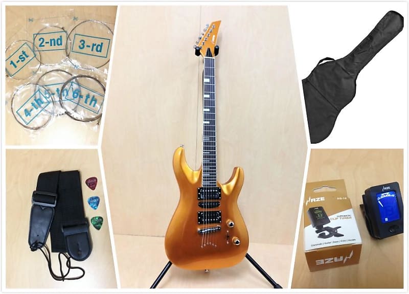 Haze SEG258GD Electric Guitar + free gig bag & accessories image 1