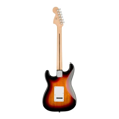 Fender Affinity Series Stratocaster Electric Guitar with White Pickguard and Maple 'C' Shaped Neck (Indian Laurel Fingerboard, 3-Color Sunburst) image 2