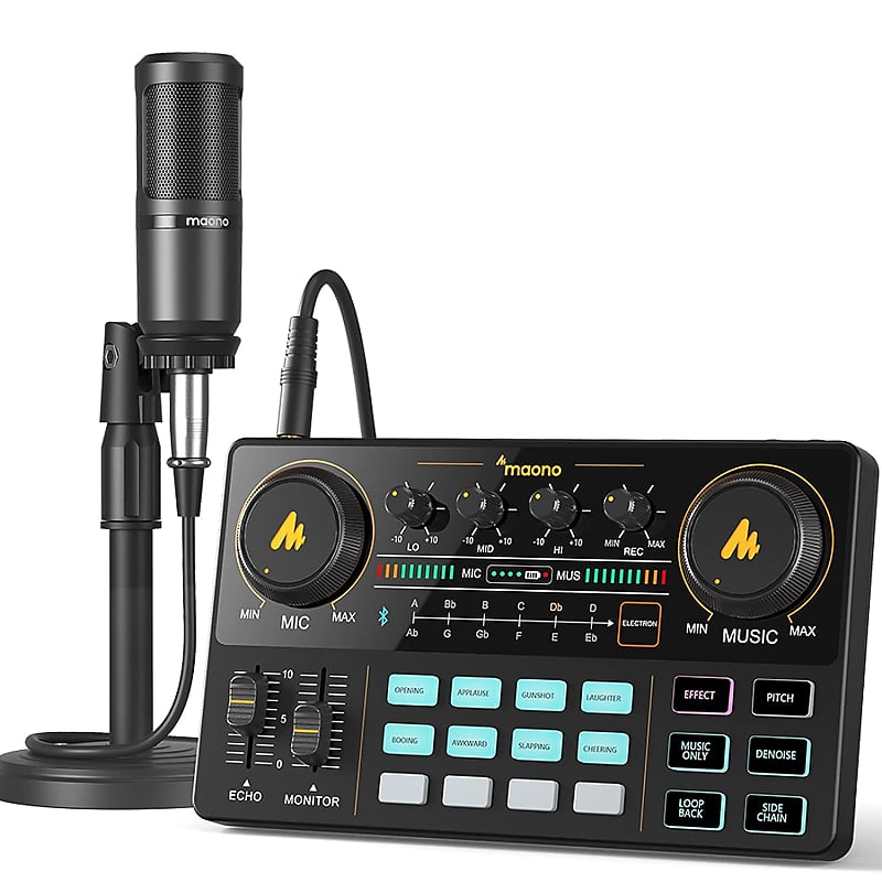 Bundle-MaonoCaster　Podcast　PC,　3.5mm　One-Podcast　Recording,　Studio　Interface-All　Production　Podcast　Smartphone　Equipment　Reverb　for　with　Microphone　Lite-Audio　in　Youtube,　Live　Streaming,