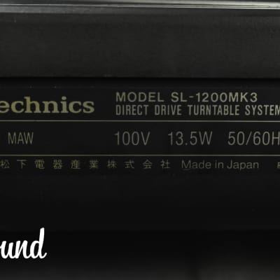 Technics SL-1200 MK3 Black Direct Drive DJ Turntable in Very Good condition image 24