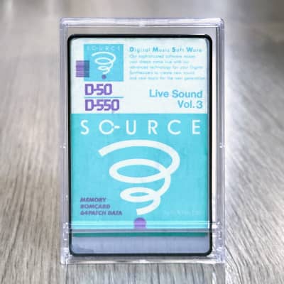 Roland D-50 / D-550 Voice Data ROM Card // LIVE SOUND VOL. 3 // Source by ARK