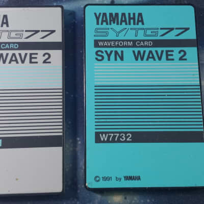 Yamaha SY77 / TG77 Syn Wave 2 Wave and Voice cards | Reverb