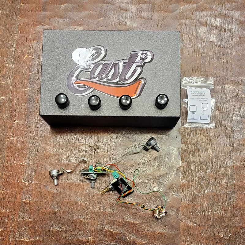 John East MMSR, 3 band, 4 knob Black Reverb