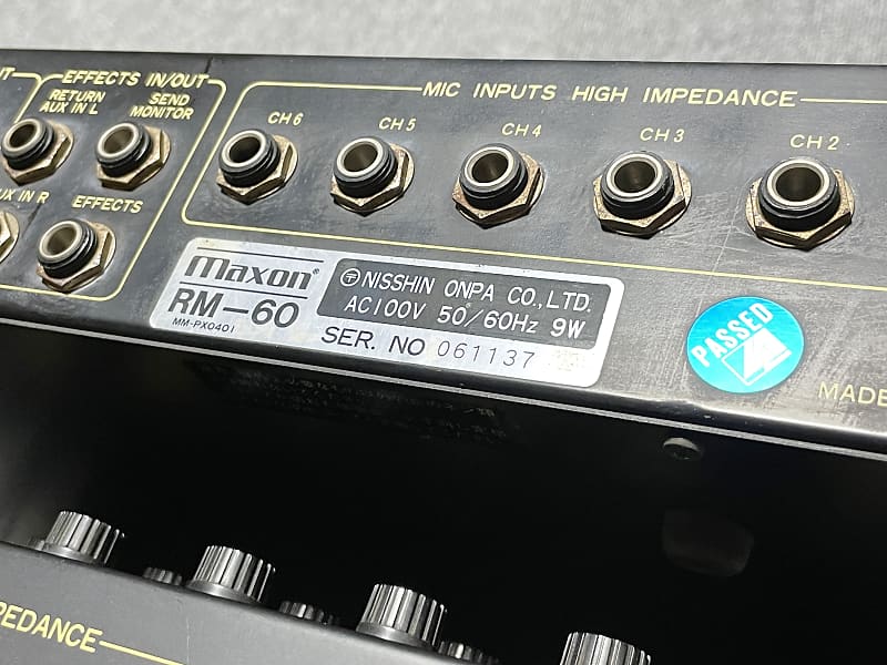 Maxon(Ibanez) RM-60 + RM-100EX 6 Channel Mixer / Expander Module