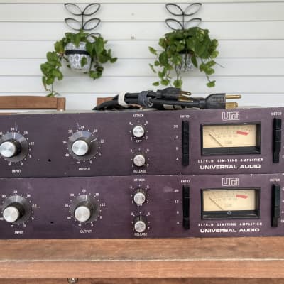 Urei Universal Audio 1176LN Rev. F Limiting Amplifier Stereo Pair 1970s - Black Panel for sale