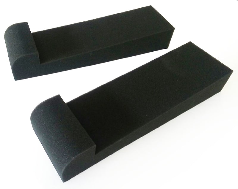 Set of 2 Acoustic Foam Studio Monitor Isolation Pads 4&quot; x 11&quot; (W*D)  			