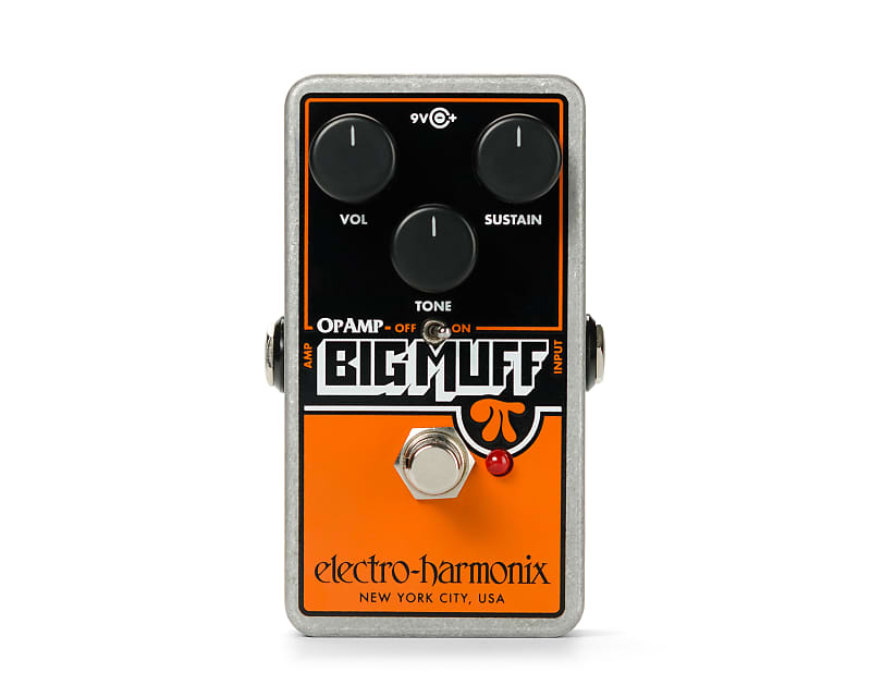 Electro-Harmonix EHX Op-Amp Big Muff Pi Distortion / Sustainer Effects Pedal