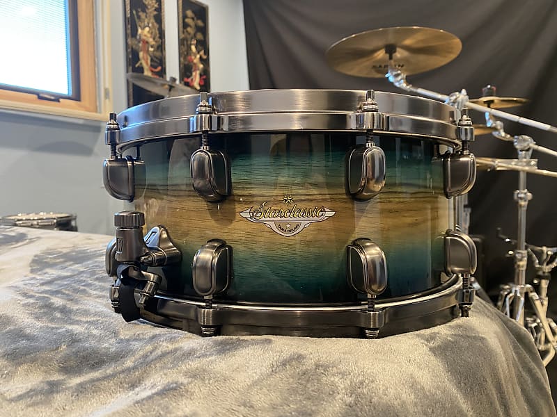 Tama Starclassic Exotic 6.5x14 Pacific Emerald Snare | Reverb