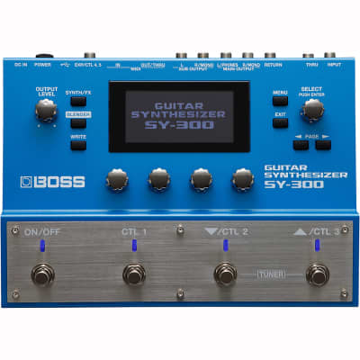 BOSS SY-300 Advanced Analog-Sounding Electric Guitar Synthesizer for 1/4