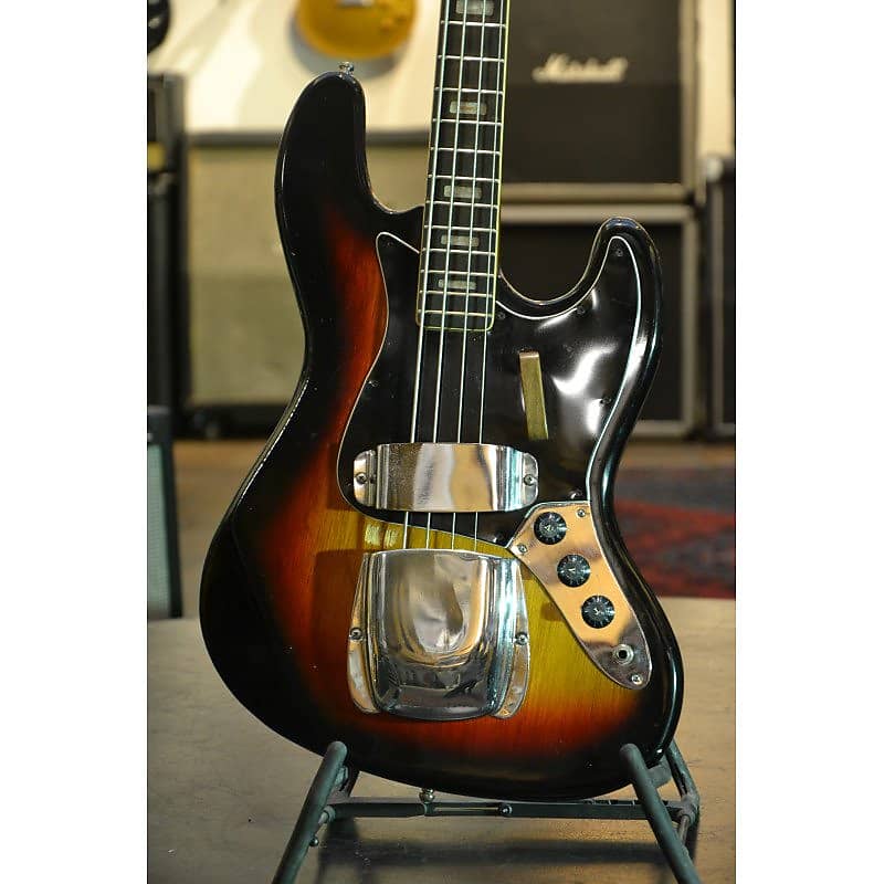 1970s Encore Jazz Bass sunburst image 1