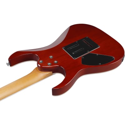 Ibanez GIO GRG220PA1BKB Guitar, Purpleheart Fretboard, Trans Brown Black Burst image 5