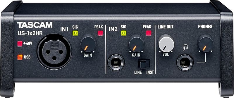 Tascam US-1X2HR 1Mic, 2IN/2OUT High Resolution Versatile USB Audio Interface image 1