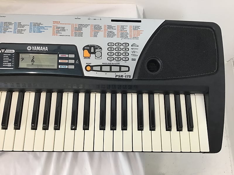Yamaha PSR175 PSR-175 Portatone Keyboard electronic Voices w
