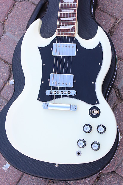 2011 Gibson USA SG Standard Electric Guitar - Cream White - Coil 