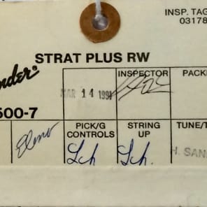 1991 Fender American Deluxe Stratocaster Plus (customized to Ultra) Sunburst (Pleked) image 12
