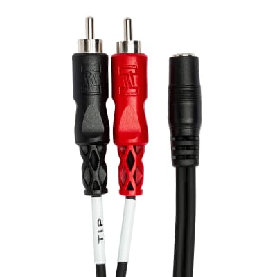 Hosa CFR-210  Y Cable 3.5mm Trsf - Rca 10ft image 3