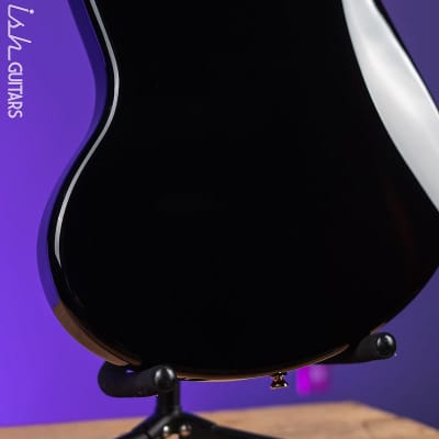 Bilt Relevator Bass VI 6-String Bass Guitar Black w/ Gold Plates image 8