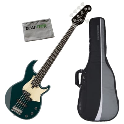 Yamaha BB435 TB 5 String Bass Guitar (Teal Blue) w/ Polish Cloth