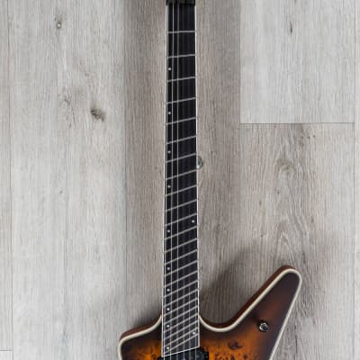 Dean ML Select Multiscale Kahler Guitar, Ebony, Satin Natural Black Burst image 4
